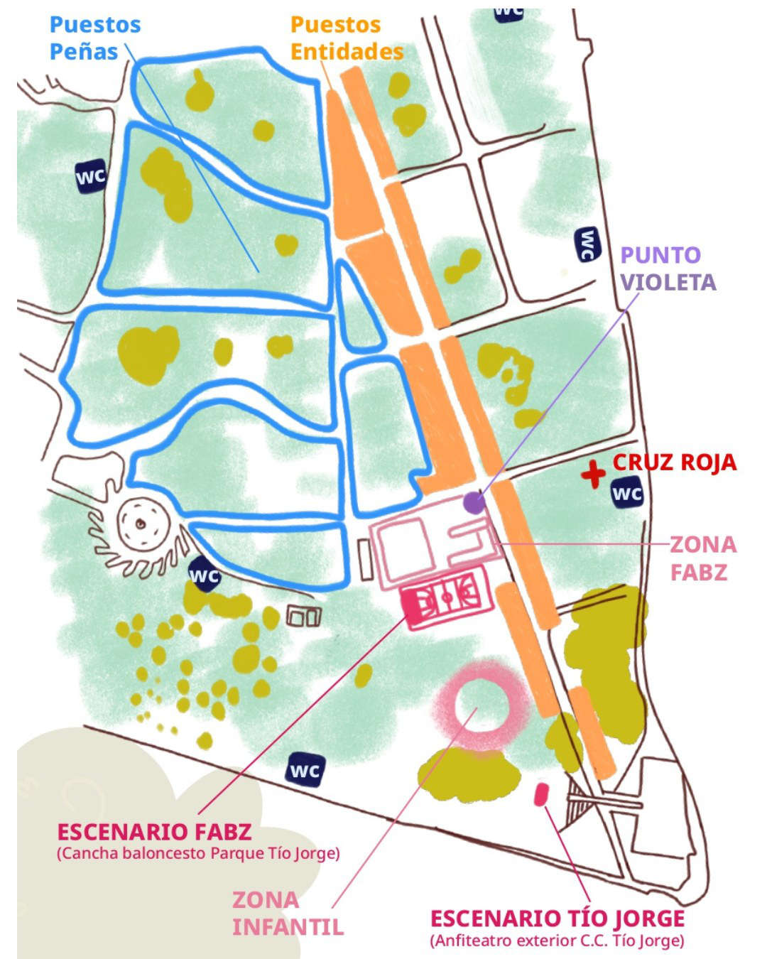 Cincomarzada 2026 espacios